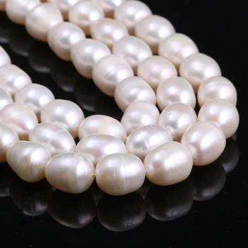 Naturale de apă Dulce Margele Perle de Cultură de Orez Forma Naturale, Perle pentru a Face Bijuterii DIY Strand 14 Cm Dimensiuni de 8-9mm