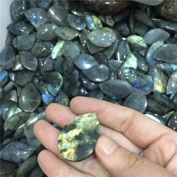 5pcs Naturale Cristal de Labradorit Dur Lustruit Rock Scazut de Piatră Șirag de mărgele Punct Naturale Reiki Vindecare Chakra Stone Collection