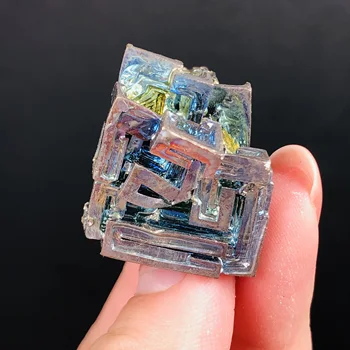 1buc Frumos curcubeu bismut specimen de cristal minereu minerale vindecare produs