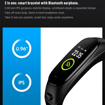 V08 Pro Color Cască Talk Smart band Bratara Bluetooth Monitor de Ritm Cardiac Sport Passometer Fitness Tracker Bratara