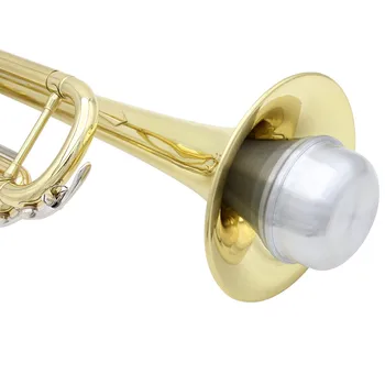 Aliaj De Aluminiu Trompeta Mut De Înaltă Calitate Trompete Trompeta Trompet Direct Sourdine Culoare Argintie