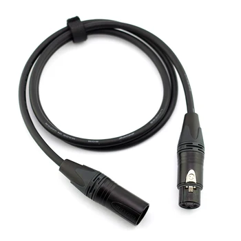 Xlr de sex masculin și de sex feminin echilibrat prin cablu studio/moving-coil utilizare microfon original ciolacu l-4e6s hand-made neutrik placat cu aur