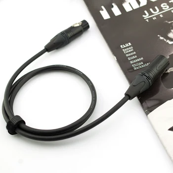 Xlr de sex masculin și de sex feminin echilibrat prin cablu studio/moving-coil utilizare microfon original ciolacu l-4e6s hand-made neutrik placat cu aur