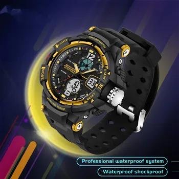 Noua moda SANDA brand copii se uită la ceas sport digital cu LED-uri cuarț ceas fată băiat student multi-funcția de ceas