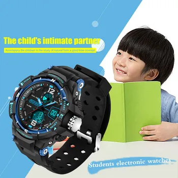 Noua moda SANDA brand copii se uită la ceas sport digital cu LED-uri cuarț ceas fată băiat student multi-funcția de ceas