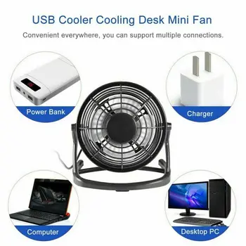Mini USB Birou, Ventilator Mic, Liniștit și Personal Cooler USB Portabil Alimentat de Masă Ventilator Electric, Ventilator pentru Birou și Rechizite Școlare