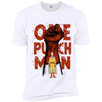 ANIME One Punch Man Tipărite Barbati Tricou Bumbac Rece Echipajul Gât pentru Bărbați Tricou Casual T-shirt pentru Adulți