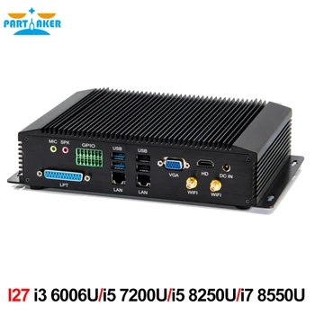 Industriale mini pc intel core i3 6006U i5 7200U i5 8250U i7 8550U cu 6COM RS232 RS422 RS485 HDMI VGA GPIO LPT porturi PS2