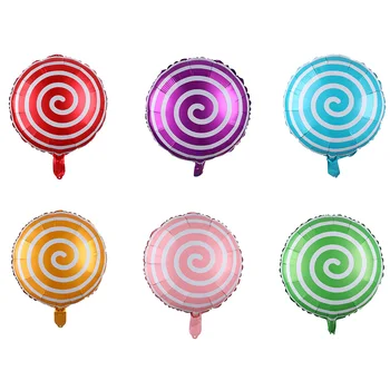 10buc 18inch Bomboane Colorate Baloane Folie Lollipop Heliu Bile de Nunta Petrecere Decoratiuni Copil de Dus Copii Fete Globos
