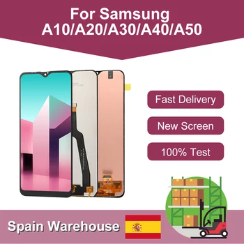 OEM AMOLED Pentru Samsung Galaxy A10 A20 A30 A40 A50 LCD Display cu Touch Screen Digitiza de Asamblare nava din Spania