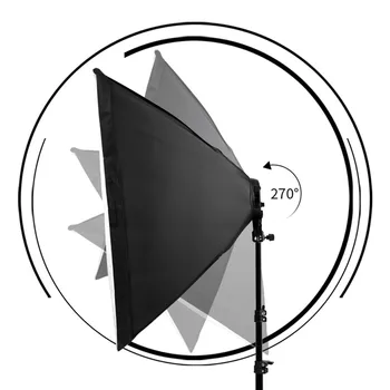 50x70CM Fotografie Softbox de Iluminat Kituri Profesionale Lumină Continuă a Sistemului de Echipamente Pentru Studio Foto