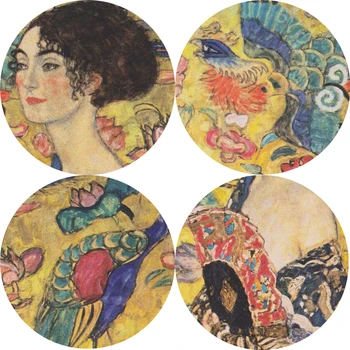 Gustav Klimt Picturi Pe Perete O Reproducere Portretul Adelei Bloch Aur De Perete De Arta Canvas Cuadros Imaginile Pentru Camera De Zi