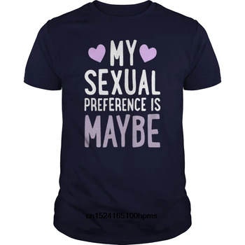 Amuzant Barbati tricou Femei noutate tricou preferintele MELE SEXUALE ESTE MAYBEsportscool T-Shirt