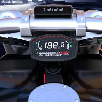 Universal ABS Motocicleta Lcd Cylind Pentru 1,2,4 Cilindru Vitezometru 13000 Rpm Optional Iluminare Digital Odemeter Tahometru