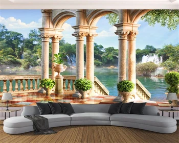 Tapet personalizat murale Romane coloana lac, peisaj 3d tapet de fundal de acasă decorare camera de zi dormitor foto tapet 3d