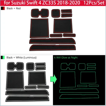 Pentru Suzuki Swift ZC33S 2018 2019 2020 Cauciuc Anti-alunecare Mat Usa Groove Cupa Telefon Pad Poarta Slot Perna Coaster Accesorii Auto