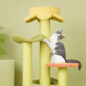 Animal de casă pisică cadru de alpinism cat gunoi copac, o pisica castle cat alpinism coloana pisica sărituri platforma Tongtianzhu cat cadru