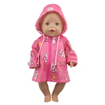 Noua Moda Purta Pelerina de ploaie Pentru 43cm Baby Doll 17 Inch Născuți Haine de Păpuși Și Accesorii