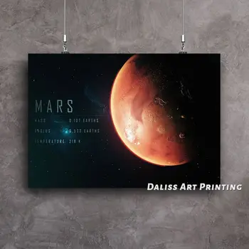 Panza cosmos MARTE Poze Decor Acasă Picturi Poster HD Printuri de Arta de Perete Modular Living Încadrată