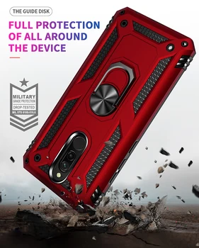 Pentru Redmi 8 Telefon Caz Acoperire de Lux Armura rezistenta la Socuri Xiaomi Redmi 8A 8 O Pro Caz Masina Sta Titularul Inel Suport Magnetic Coque