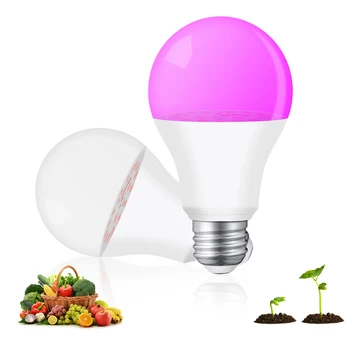 COOLO LED-uri Cresc Bec cu Spectru Complet Lămpi pentru a Planta Flori E27 110V 220V 18 Led-uri de 9W Fito Creștere Lămpi Sistem Hidroponic Crească Cutie