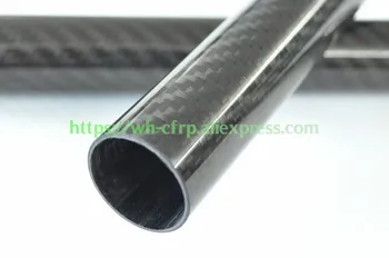40mm ODx 34mm ID Fibra de Carbon Tub 3k 500MM Lung (Rola Înfășurat) carbon țeavă , cu full carbon, Japonia 3k îmbunătăți material