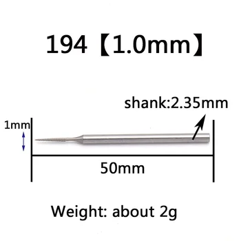 De înaltă Calitate 1buc Tungsten din Oțel Rectificat Cap 2.35 mm Shank Milling Cutter Bavuri Pentru Lemn, Os de Măsline Nucleare Instrumente Sculptură 194