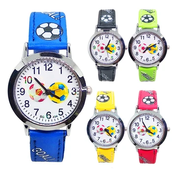 De înaltă calitate de fotbal, uita-te la copii din Piele ceasuri digitale copii fete băieți cadou de ziua copilului impermeabil ceasuri cuarț ceas