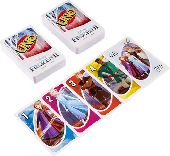 Mattel Jocuri UNO Congelate a II-a Carte de Joc Distractiv de Înaltă Multiplayer Distractiv Jucărie Plata Tabla de Joc Card Petrecere de Familie Jucărie