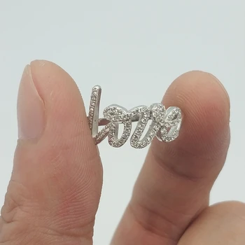 Original S925 Argint RingLove Inel Modă pentru Femei Logo Fine Romance Bijuterii Transport Gratuit CADOU de Ziua Îndrăgostiților