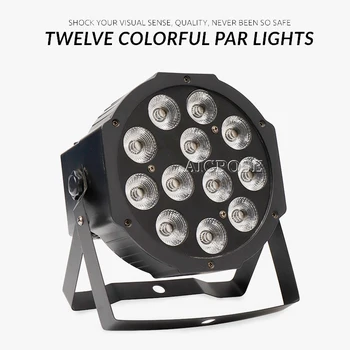 8Pcs/Loturi de Control de la Distanță 12x12w RGBWA UV 6in1 Lampă cu Led-uri Margele de Led-uri Lumini de Par 4in1 RGBW DMX512 Disco Profesional Etapa de Iluminat