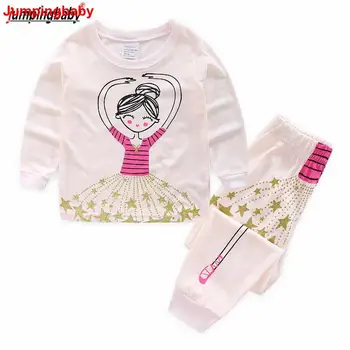 Jumpingbaby 2019 Pijamale Fete Set Printesa Bling Haine De Copii Haine De Fata Pijamale Copii Pijama Enfant Pizama Pijama, Pijamale