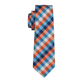 LS-1485 Barry.Wang Bărbați Clasic de Cravata Matase Carouri Colorate cu Cravata, Batista Buton Set Pentru Barbati Petrecere de Nunta de Afaceri