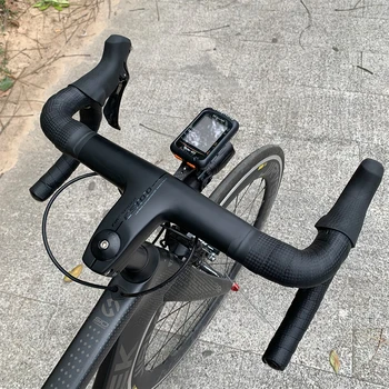 FS100 Complet din Fibră de Carbon Integrat Drum Bicicleta Ghidon OD2 28.6 mm 31.8 mm Biciclete Mâner Îndoit bare cu stem