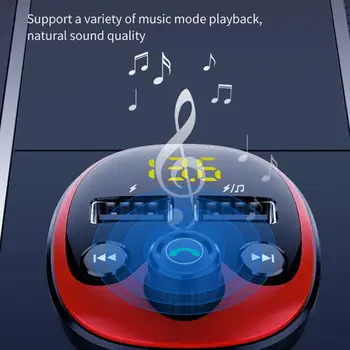 Bricheta USB Wireless Bluetooth Handsfree Car Kit Transmitator FM MP3 Player Dual USB Încărcător Accesorii Auto