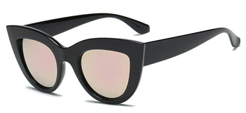 2020 Nouă Femei ochelari de Soare Ochi de Pisica negru Mat Designer de Brand Cateye ochelari de Soare Pentru Femei ochelari de protectie UV400
