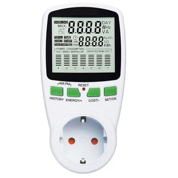 1 Buc 230V Digital Wattmeter LCD Contor de Energie, de Putere de energie Electrică Kwh Putere Metru de Măsurare de Măsurare Priza de Putere Analizor