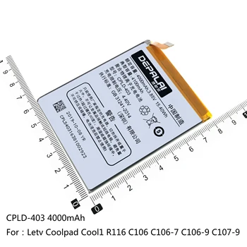 CPLD-403 CPLD-407 Baterie Pentru Letv LeEco Coolpad Cool1 R116 C106 C106-7 C106-9 C107-9 Coolpad Play6 COR-I0 VCR-A0 Baterii