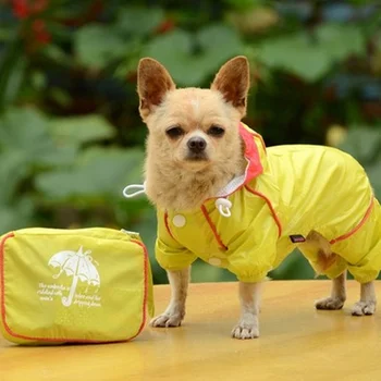 Mic Câine de Companie Hoody Jacket Haina de Ploaie Impermeabilă Haine Impermeabil Salopeta de Îmbrăcăminte haine de câine pentru câini de talie mică impermeabile fată băiat