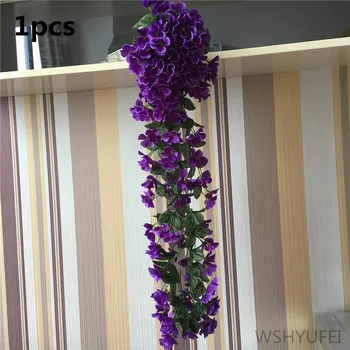 Colorate De Mătase Artificială Violet Ivy Atarna Flori Pentru Ghirlanda De Perete Agățat De Plante Nunta Petrecere Acasă Grădină, Balcon Decor