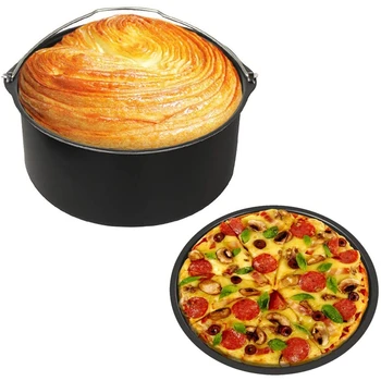 HOT! a-7-Inch Airfryer Accesorii, 2 Pack Non-Stick Bakeware Tort Găleată Tavă De Pizza,Restaurantul Cu Bucătărie Set De Scule