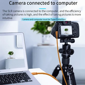 Tip c tip c aparat de fotografiat digital cablu de date mascul la mascul usb-c pentru Cannon EOS R RP NiKON Z6 Z7, Sony A7R3 A7R4 pentru fotografiere cablu