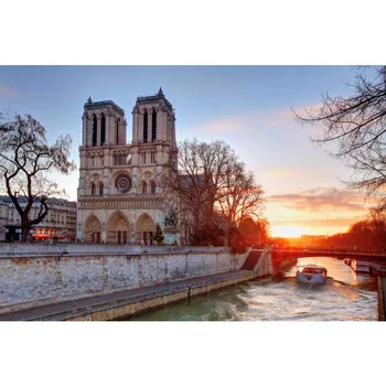 Noi Sosesc Personalizate Notre-Dame de Paris Pânză de Mătase Poster pentru Decor Acasă Custom Print pictura Arta Poza 1 buc personalizate