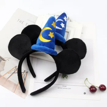 Disney drăguț performanță partid de susținere bentita Minnie Mickey Mouse arc DY ureche negru banda de Crăciun, accesorii de par