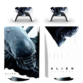 Alien PS5 Disc Standard Edition Piele Autocolant Decal pentru PlayStation 5 Console si Controller PS5 Piele Autocolant Vinil