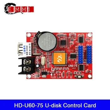 Cost-eficiente HD-U60-75 Full Color 75 Interfață Grafică Mică LED de Control Card Sprijin Animație Video 3D Cuvânt