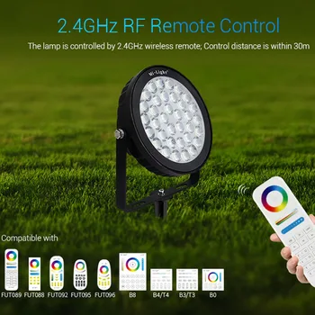 Noi 25W RGB+CCT condus Gazon Lumina FUTC05 IP66 rezistent la apa Smart LED Lampa de Gradina Copatible cu FUT089 B8 FUT 092 de la Distanță MiBOXER