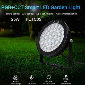 Noi 25W RGB+CCT condus Gazon Lumina FUTC05 IP66 rezistent la apa Smart LED Lampa de Gradina Copatible cu FUT089 B8 FUT 092 de la Distanță MiBOXER