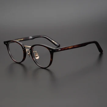 De înaltă Calitate de Acetat de Ochi Glasse pentru Barbati Vintage Rotund Ochelari Cadru Femei Miopie Optice baza de Prescriptie medicala Ochelari