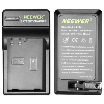 Neewer CONDUS Încărcător de Baterie pentru Nikon EN-EL14+SUA+UE Plug+Încărcător de Mașină Pentru Nikon D3200, D3100, D5200 D5100 D5300 Coolpix P7800 P7000